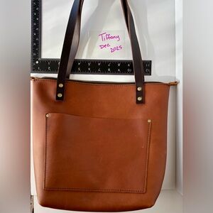 Portland Leather Brown Leather Tote Bag